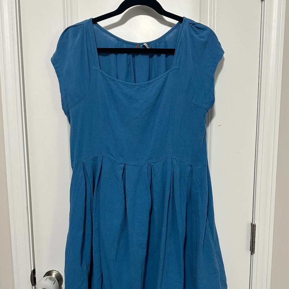 Free People Square Neck Cotton Dress